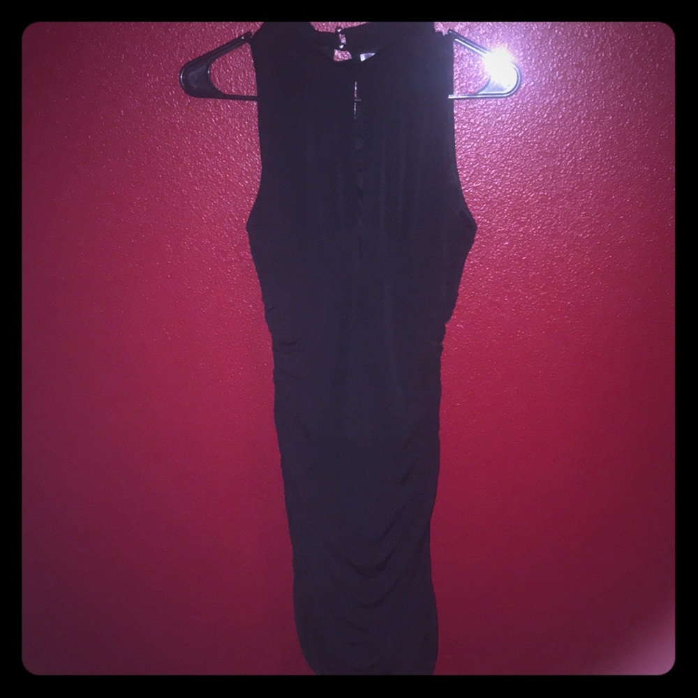 Sexy tight black dress